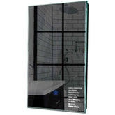 Specchio LED Verticale | Pulsante touch | Luce bianca fredda - Reyze Serie Motivated Modello 2